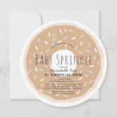 Caramel Donut Baby Sprinkle Douche Circle Kaart (Voorkant)