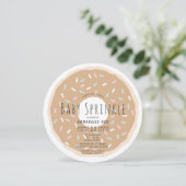 Caramel Donut Baby Sprinkle Douche Circle Kaart (Staand voorkant)