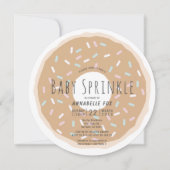 Caramel Donut Baby Sprinkle Douche Circle Kaart (Voorkant)