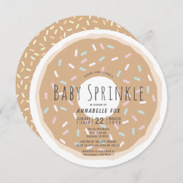Caramel Donut Baby Sprinkle Douche Circle Kaart
