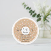Caramel Donut Baby Sprinkle Shower by Mail Circle Kaart (Staand voorkant)