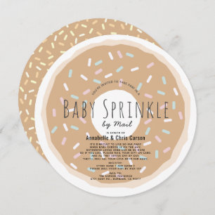 Caramel Donut Baby Sprinkle Shower by Mail Circle Kaart