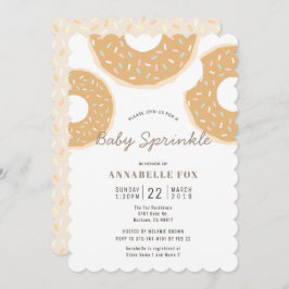 Caramel Donut Baby Sprinkle Shower Kaart