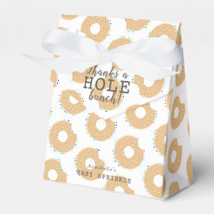 Caramel Donut dank u Baby shower cadeau Bedankdoosjes