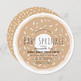 Caramel Donut Virtual Baby Sprinkle Douche Circle Kaart
