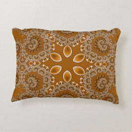 Caramel Fractale Kant Accent Kussen