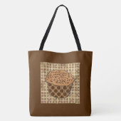 Caramel Frosted Cupcake met sprinken Tote Bag (Achterkant)