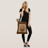 Caramel Frosted Cupcake met sprinken Tote Bag (Op model)