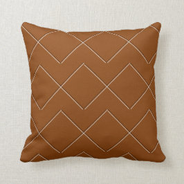 Caramel Geometric Modern Indoor Pillow 16x16 Kussen