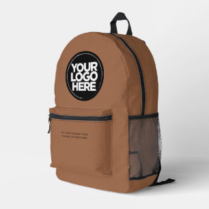 Caramel   Gepersonaliseerd zakelijk logo en tekst Bedrukte Rugzak
