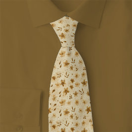 Caramel Herfstbloemen Stropdas