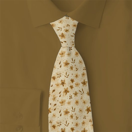 Caramel Herfstbloemen Stropdas