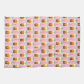 Caramel ijskoffie met schuimcrème theedoek (Horizontaal)