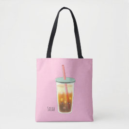 Caramel ijskoffie met schuimcrème tote bag