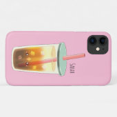 Caramel ijskoffie met schuimmagneet Case-Mate iPhone case (Achterkant (horizontaal))