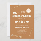 Caramel Kawaii Bao Dumpling Baby Shower  Kaart (Voorkant)