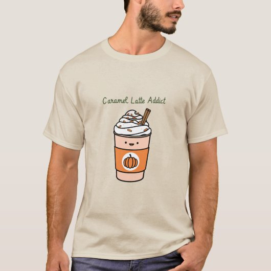 Caramel Latte Addict Caramel Latte T-shirt (Voorkant)