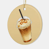 Caramel & Noten Ijs Koffie Keramisch Ornament (Links)