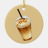 Caramel & Nuts Iced Coffee  Keramisch Ornament (Voorkant)