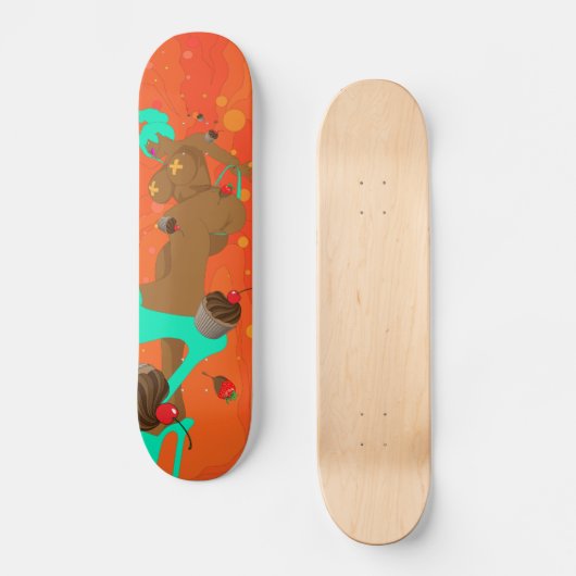 Caramel Pleasure Persoonlijk Skateboard (Voorkant)