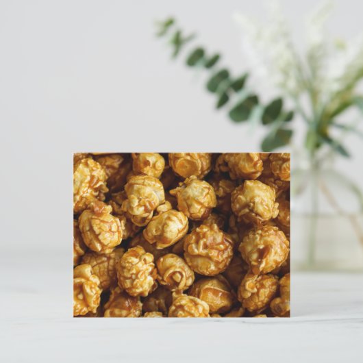 Caramel Popcorn Briefkaart (Staand voorkant)