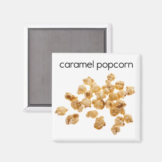 Caramel Popcorn koelkast Magnet (Voorkant / Achterkant)