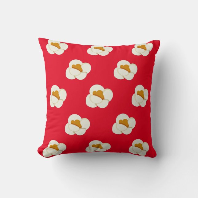 Caramel Popcorn Patroon Kussen (Voorkant)