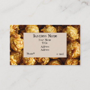 Caramel Popcorn Visitekaartje
