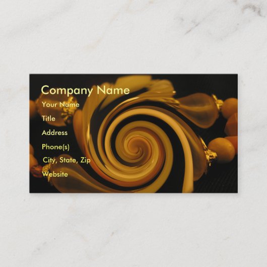 Caramel Snoep Bangles Visitekaartje (Voorkant)