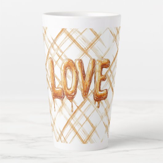 Caramel Snoep Liefde Latte Mok (Voorkant)