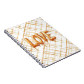 Caramel Snoep Liefde Notitieboek (Rechterzijde)