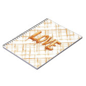 Caramel Snoep Liefde Notitieboek (Linkerzijde)