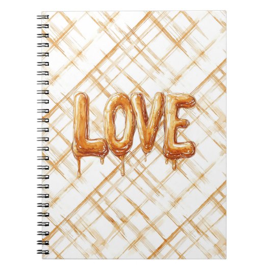 Caramel Snoep Liefde Notitieboek (Voorkant)