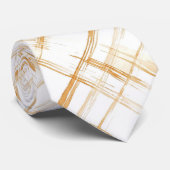 Caramel Strepen Stropdas (Opgerold)