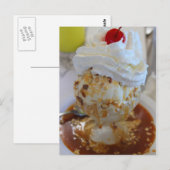 Caramel Sundae Briefkaart (Voorkant / Achterkant)