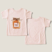 Caramel Sweet Love Jar with Pink Heart (Ontwerp Voorkant & Achterkant)