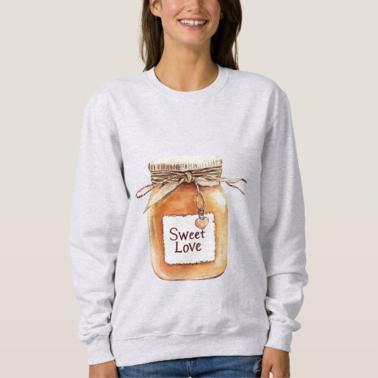 Caramel Sweet Love Pot met Roze Hart Trui (Voorkant)