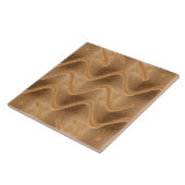 Caramel Swirl Abstracte Tegel Tegeltje (Zijkant)