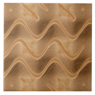 Caramel Swirl Abstracte Tile Tegeltje