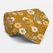 Caramel Viooltjes Stropdas (Opgerold)