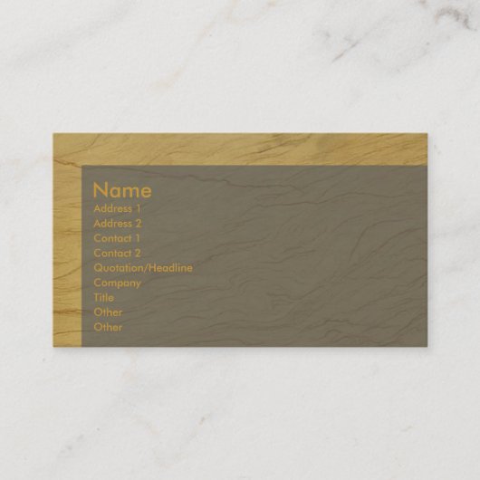 Caramel Visitekaartje (Voorkant)