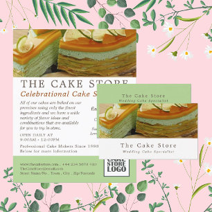 Caramelkoekjes, suikerwerk, Adverteren Cake Store Flyer