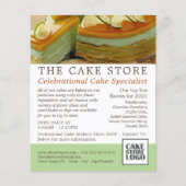 Caramelkoekjes, suikerwerk, Adverteren Cake Store Flyer (Voorkant)