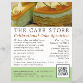 Caramelkoekjes, suikerwerk, Adverteren Cake Store Flyer (Voorkant)