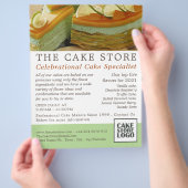 Caramelkoekjes, suikerwerk, Adverteren Cake Store Flyer (Hand)