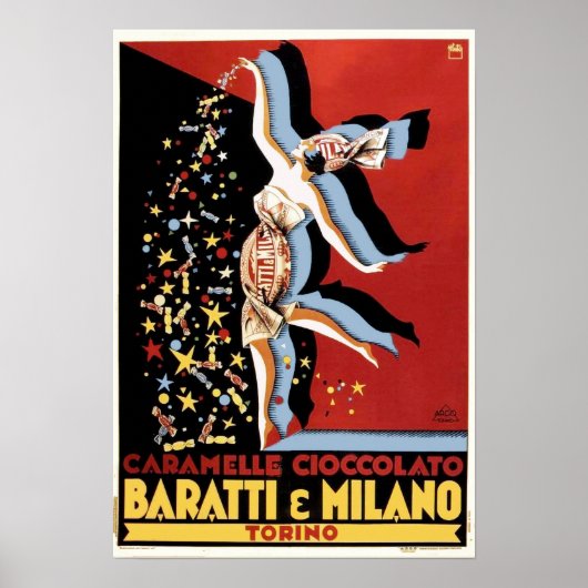 Caramelle Cioccolato, Baratti & Milano, Torin Poster (Voorkant)