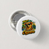 Caramelo baas ronde button 3,2 cm (Voorkant /achterkant)