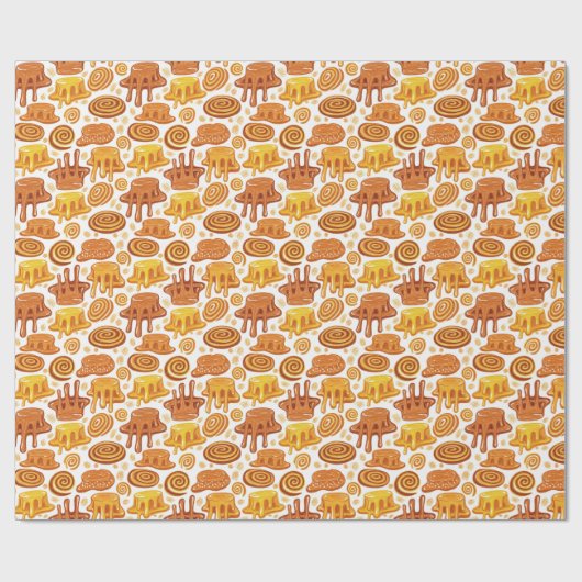 caramelpatroon cadeaupapier (Vlak)