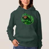 Carapace Green Badge Hoodie (Voorkant)
