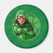 Carapace Green Badge Magneet (Voorkant)